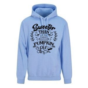 Sweeter Than Pumpkin Pie Turkey Day Gift Thanksgiving Gift Unisex Surf Hoodie