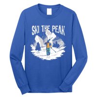 Ski The Peak Eat Sleep Ski Repeat Gift Long Sleeve Shirt