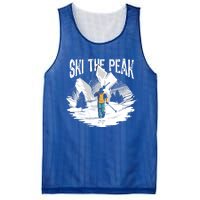 Ski The Peak Eat Sleep Ski Repeat Gift Mesh Reversible Basketball Jersey Tank