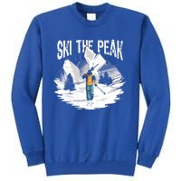 Ski The Peak Eat Sleep Ski Repeat Gift Tall Sweatshirt