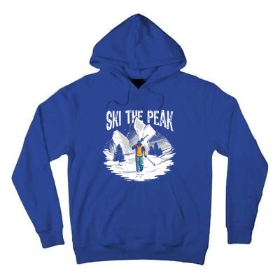 Ski The Peak Eat Sleep Ski Repeat Gift Tall Hoodie