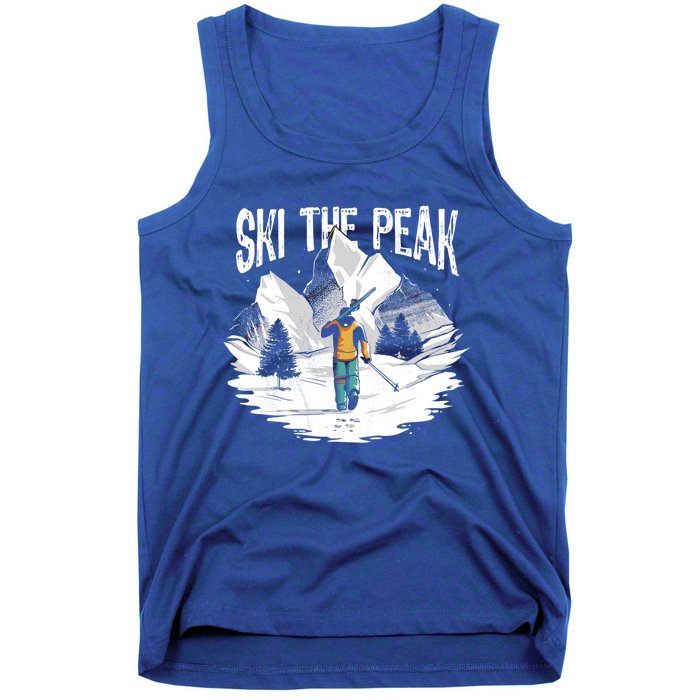 Ski The Peak Eat Sleep Ski Repeat Gift Tank Top