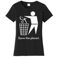 Save The Planet Humanist Anti Religion Atheist Atheism Women's T-Shirt