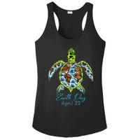 Sea Turtle Planet Funny Love World Environment Earth Day Ladies PosiCharge Competitor Racerback Tank