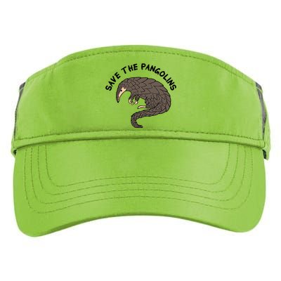 Save The Pangolins Gift Wildlife Conservation Gift Adult Drive Performance Visor