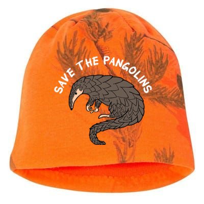 Save The Pangolins Gift Wildlife Conservation Gift Kati - Camo Knit Beanie