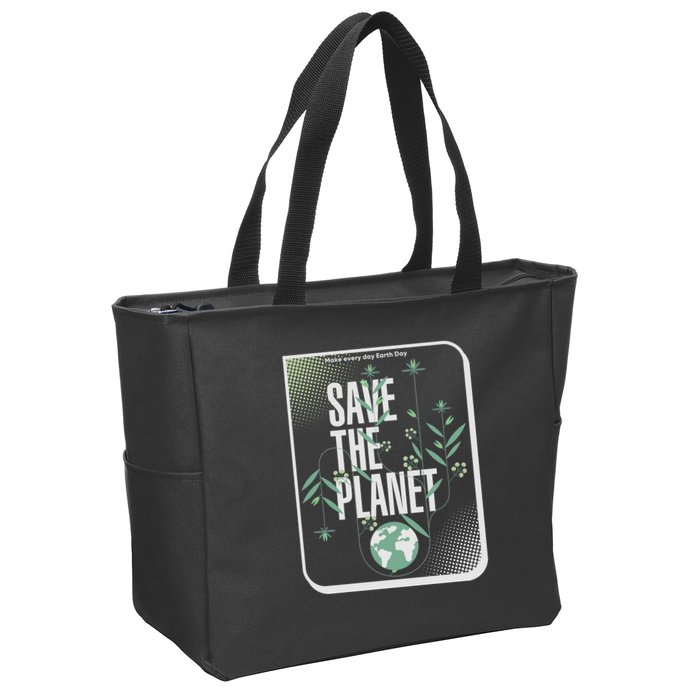Save The Planet Make Every Day Earth Day Zip Tote Bag