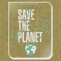 Save The Planet Make Every Day Earth Day Garment-Dyed Women's Muscle Tee