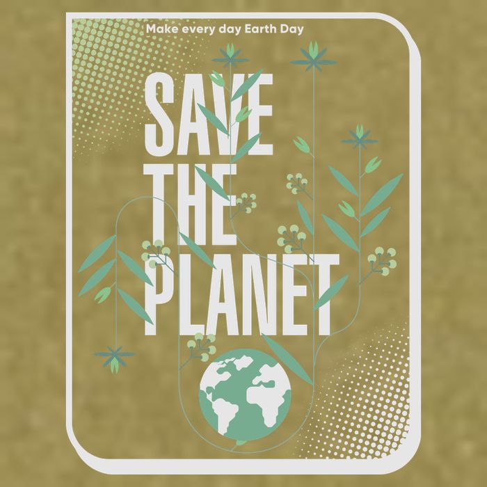 Save The Planet Make Every Day Earth Day Garment-Dyed Women's Muscle Tee