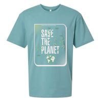 Save The Planet Make Every Day Earth Day Sueded Cloud Jersey T-Shirt