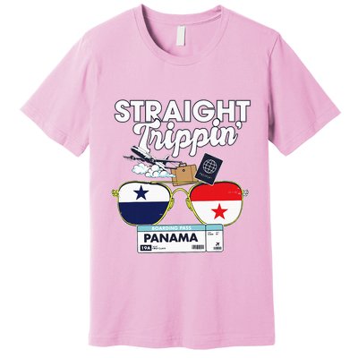 Straight Trippin Panama Vacation Travel Trip Matching Premium T-Shirt