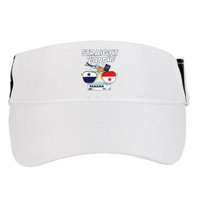 Straight Trippin Panama Vacation Travel Trip Matching Adult Drive Performance Visor