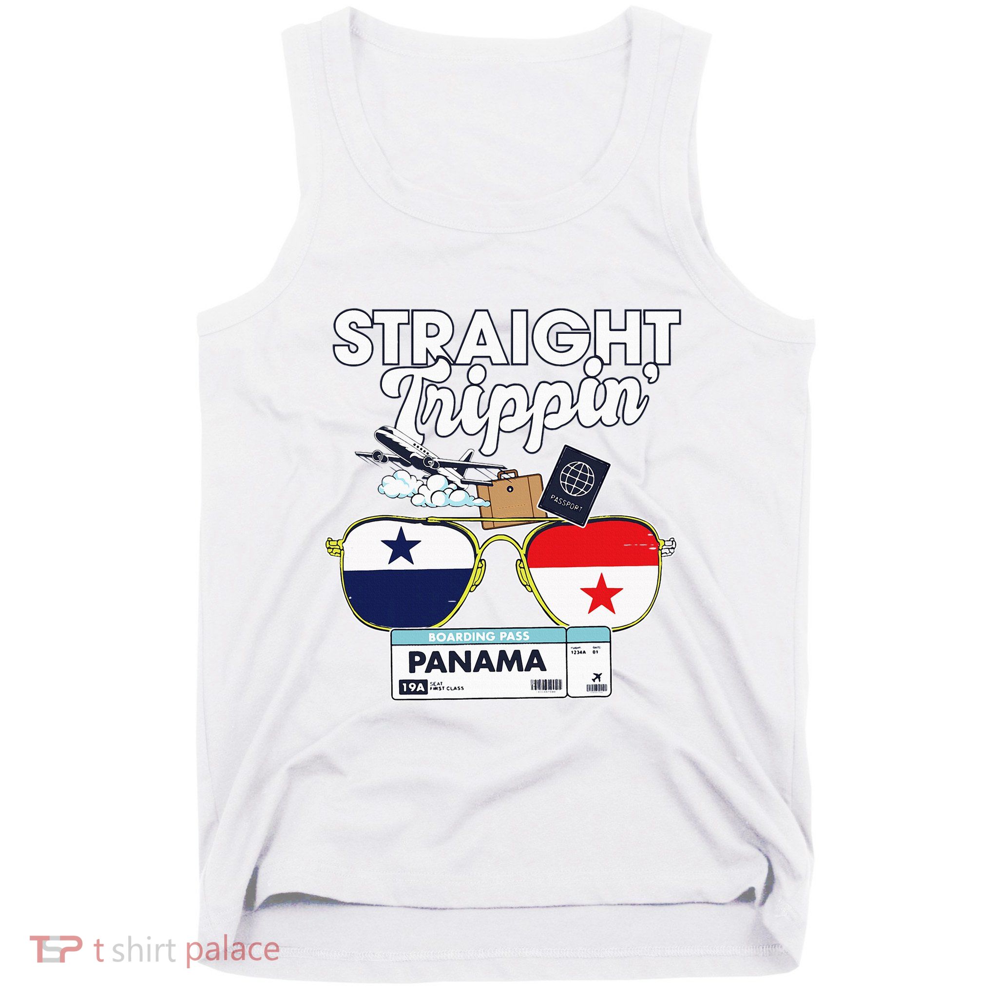 Straight Trippin Panama Vacation Travel Trip Matching Tank Top
