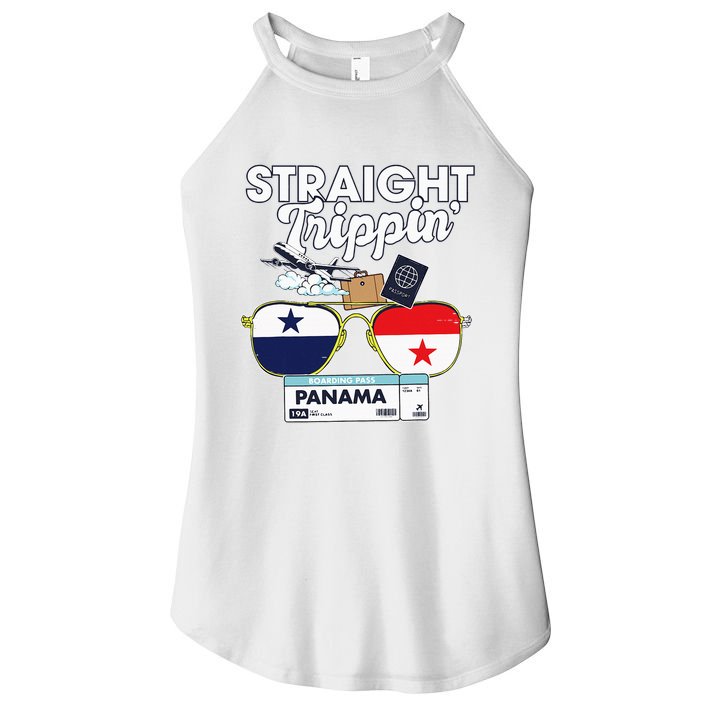 Straight Trippin Panama Vacation Travel Trip Matching Women's Perfect Tri Rocker Tank