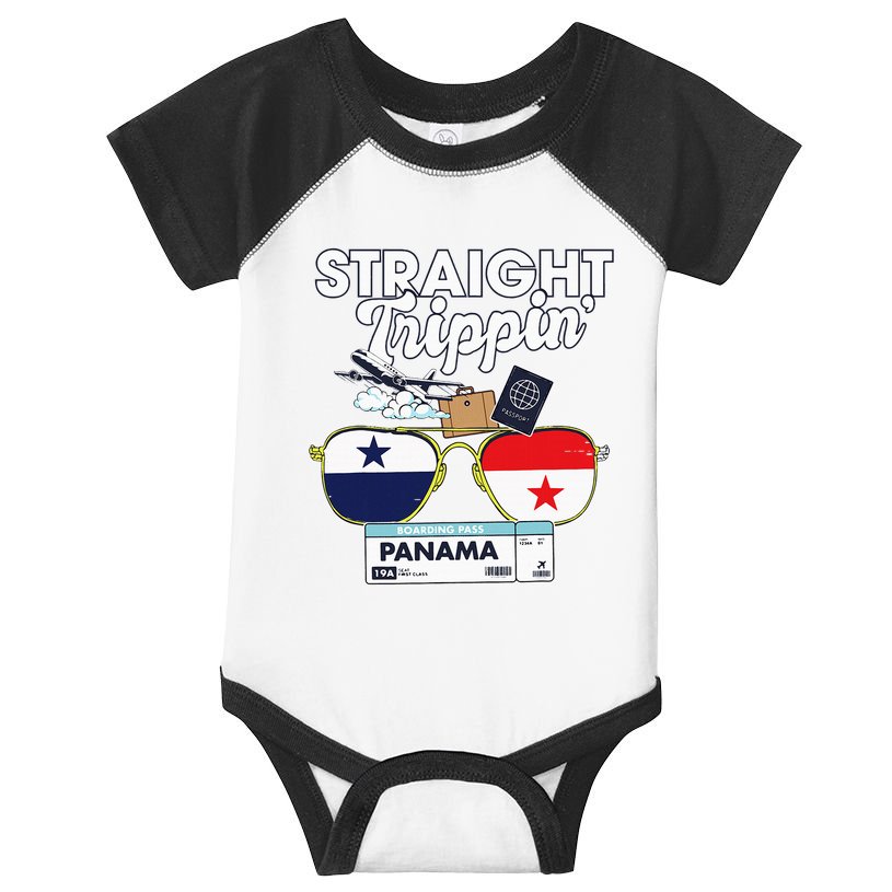 Straight Trippin Panama Vacation Travel Trip Matching Infant Baby Jersey Bodysuit