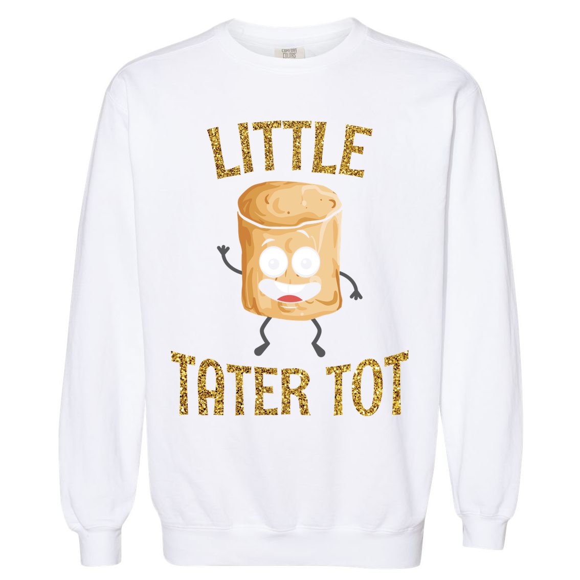 Small Tater Potato Cool Gift Garment-Dyed Sweatshirt