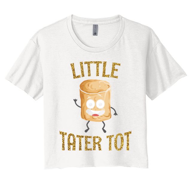 Small Tater Potato Cool Gift Crop Top