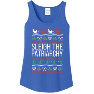 Sleigh The Patriarchy Feminist Christmas Lover Great Gift Ladies Essential Tank