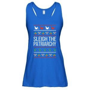 Sleigh The Patriarchy Feminist Christmas Lover Great Gift Ladies Essential Flowy Tank