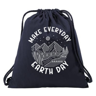 Save The Planet Climate Change Make Everyday Earth Day Gift Drawstring Bag