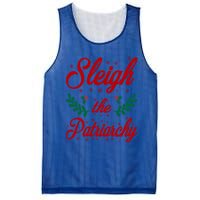 Sleigh The Patriarchy Feminist Ugly Christmas Meme Holiday Cute Gift Mesh Reversible Basketball Jersey Tank