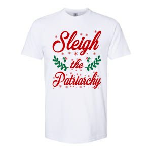 Sleigh The Patriarchy Feminist Ugly Christmas Meme Holiday Cute Gift Softstyle CVC T-Shirt