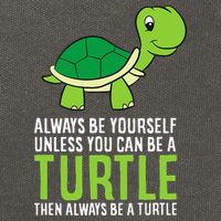 Sea Turtle Pet Always Be Yourself Unless You Can Be A Turtle Cotton Canvas Backpack
