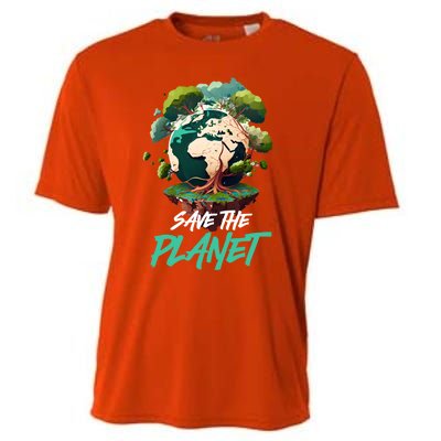 Save The Planet Mother Earth Environtal Care Awareness Gift Cooling Performance Crew T-Shirt