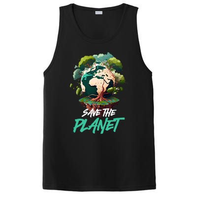 Save The Planet Mother Earth Environtal Care Awareness Gift PosiCharge Competitor Tank