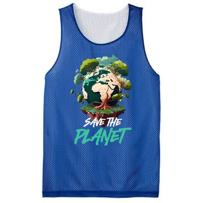 Save The Planet Mother Earth Environtal Care Awareness Gift Mesh Reversible Basketball Jersey Tank