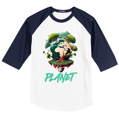 Save The Planet Mother Earth Environtal Care Awareness Gift Baseball Sleeve Shirt