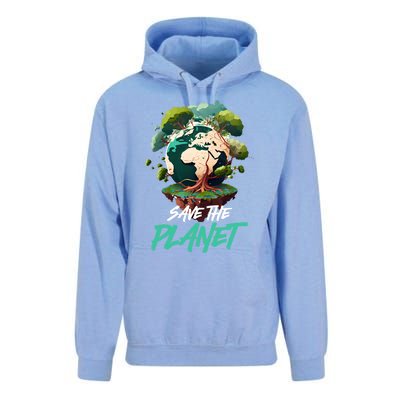 Save The Planet Mother Earth Environtal Care Awareness Gift Unisex Surf Hoodie