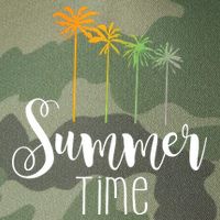 Summer Time Palm Tree Legacy Tie Dye Trucker Hat