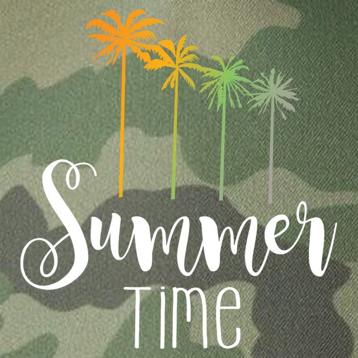 Summer Time Palm Tree Legacy Tie Dye Trucker Hat