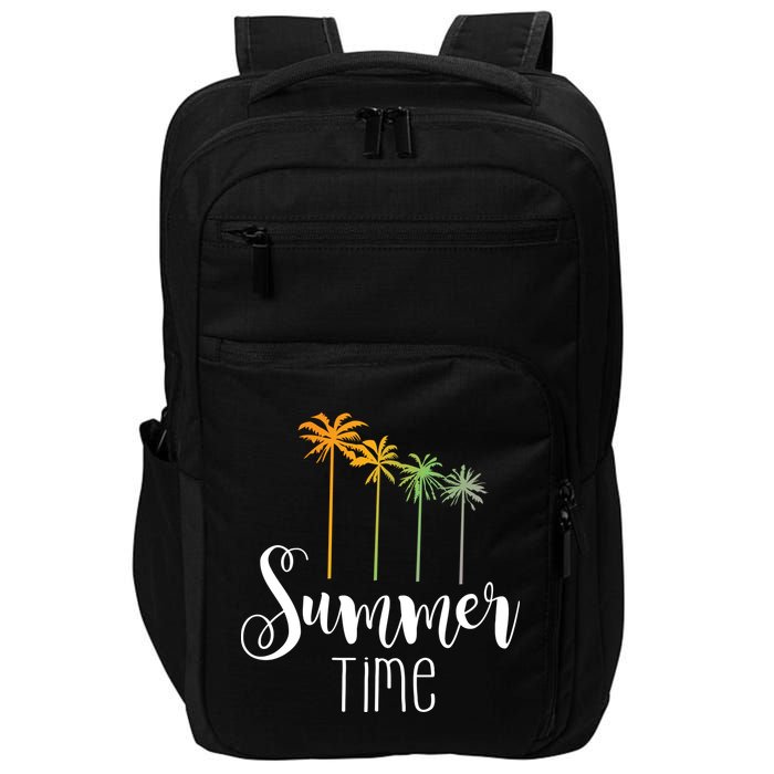 Summer Time Palm Tree Impact Tech Backpack