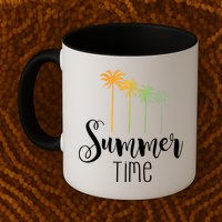 Summer Time Palm Tree Mug
