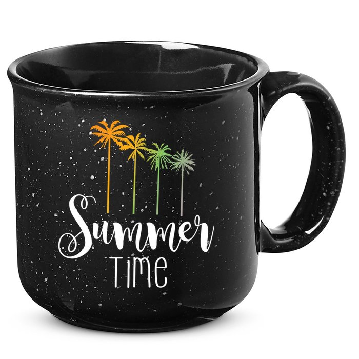 Summer Time Palm Tree 15oz Campfire Ceramic Mug