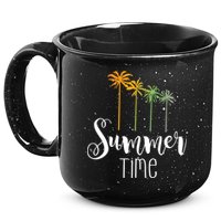 Summer Time Palm Tree 15oz Campfire Ceramic Mug