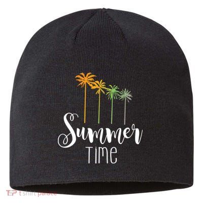 Summer Time Palm Tree Sustainable Beanie
