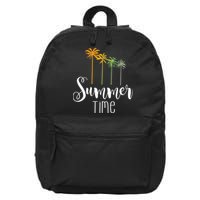 Summer Time Palm Tree 16 in Basic Backpack