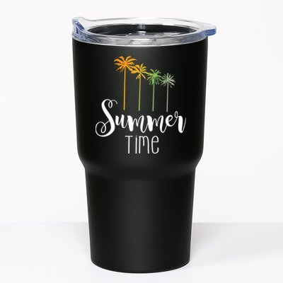 Summer Time Palm Tree Tumbler