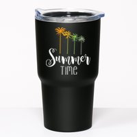 Summer Time Palm Tree Tumbler