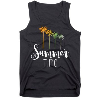 Summer Time Palm Tree Tank Top