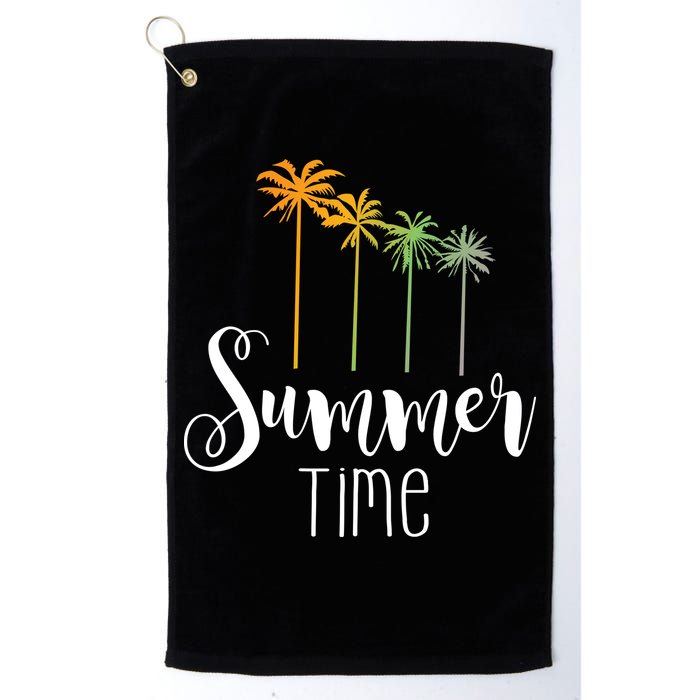 Summer Time Palm Tree Golf Towel