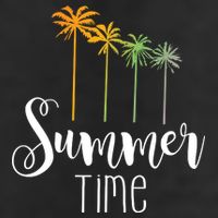 Summer Time Palm Tree Golf Towel