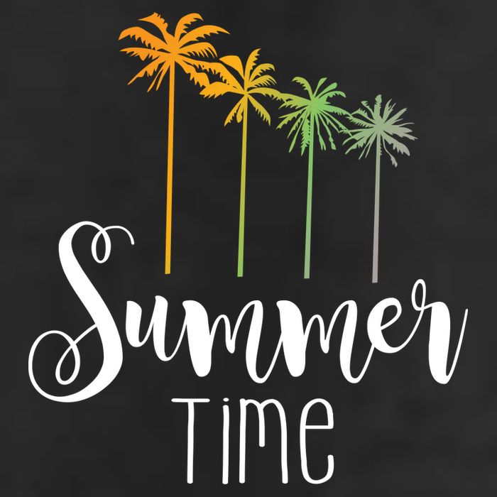 Summer Time Palm Tree Golf Towel
