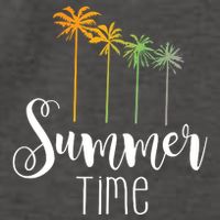 Summer Time Palm Tree Vector Backpack