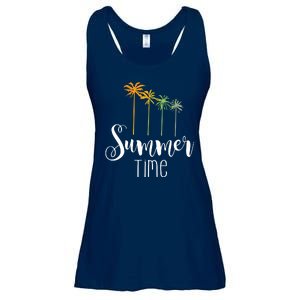 Summer Time Palm Tree Ladies Essential Flowy Tank