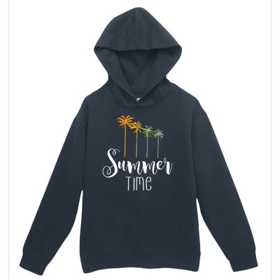 Summer Time Palm Tree Urban Pullover Hoodie