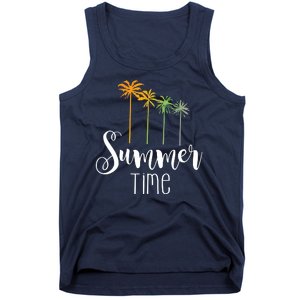 Summer Time Palm Tree Tank Top